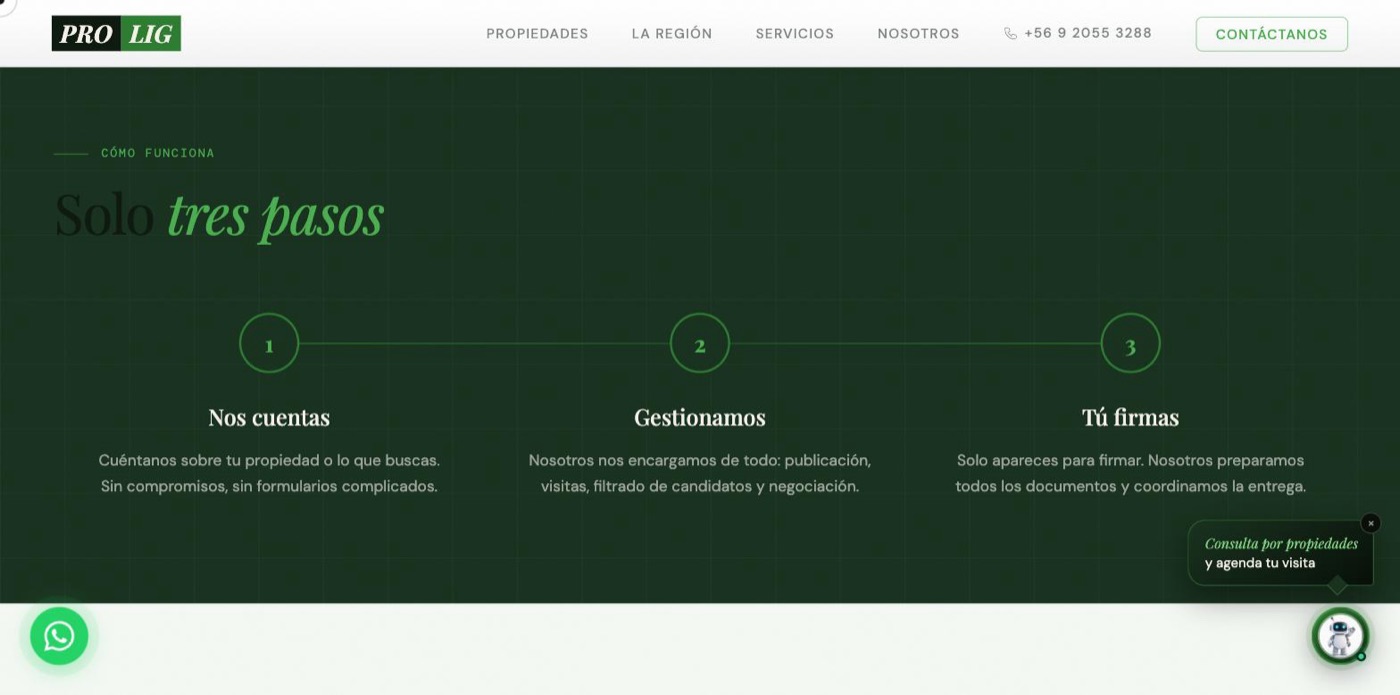 Proceso automatizado de Prolig: nos cuentas, gestionamos, tú firmas
